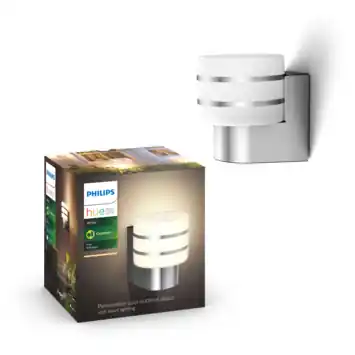 Philips Hue muurlamp Tuar aluminium - warmwit licht 9W