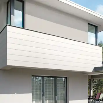 Dumaclin PVC gevelbekleding 18,5x240 cm wit 2.66m²