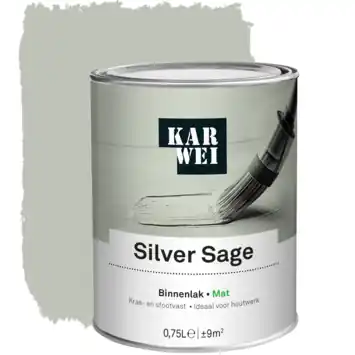 KARWEI binnenlak mat silver sage 750 ml