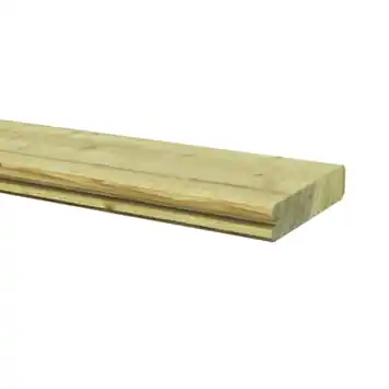 Blokhutprofiel grenenhout geschaafd ca. 180 x 13,5 x 2,8 cm