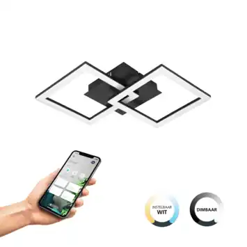 EGLO plafondlamp Paranday L zwart