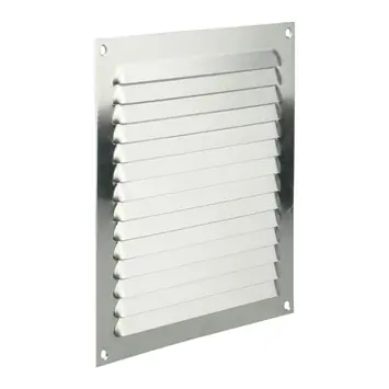 Renson ventilatierooster opbouw aluminium zilver 200x200 mm