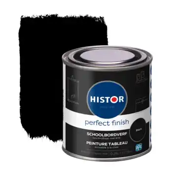 Histor Perfect Finish schoolbordverf zwart 0,25 l