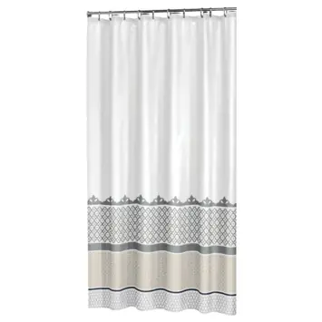 Sealskin Marrakech Douchegordijn Textiel 180x200 cm Zilver