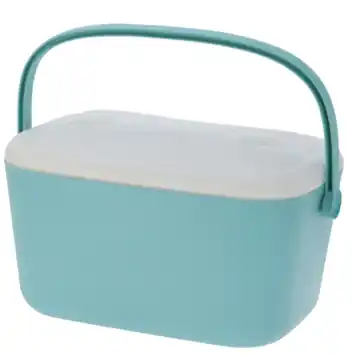 Koelbox kunststof turquoise 20 liter 31,5 x 47 x 27 cm