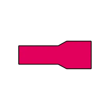 Carpoint Vlakstekkerhuls 1541 Rood 6.3x0.8mm 10 Stuks