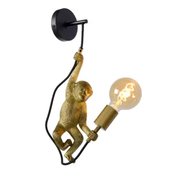 Lucide EXTRAVAGANZA CHIMP wandlamp Zwart