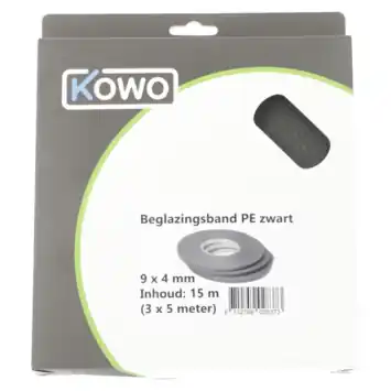 Kowo beglazingsband 4 x 9 mm 15 m