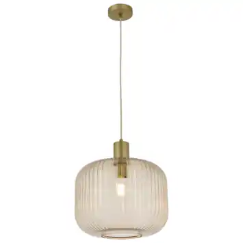 KARWEI hanglamp Flynn XL bruin Ø35cm