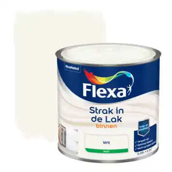 Flexa Strak in de Lak binnenlak mat wit 250 ml