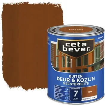 CetaBever Meesterbeits Deur & Kozijn zijdeglans transparant teak 750 ml
