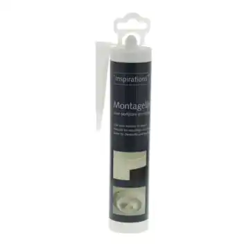 Montagelijm voor sierlijsten en rozetten wit 310 ml