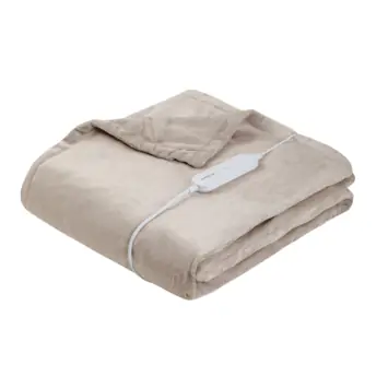 Inventum elektrische deken HB185T taupe fleece 180 x 130 cm
