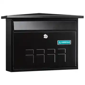 Arregui Brievenbus Deco Zwart