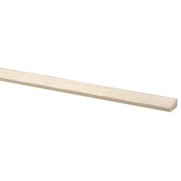 Glaslat grenen 10x19 mm lengte 270 cm