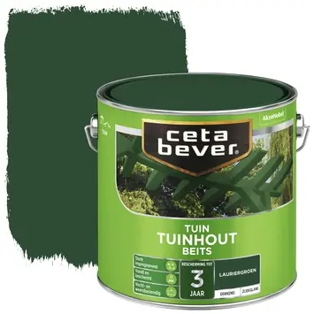 CetaBever Tuinhoutbeits zijdeglans dekkend lauriergroen 2,5 liter