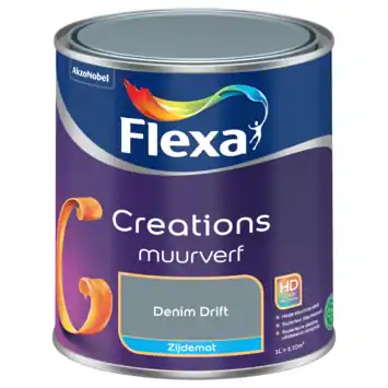 Flexa Creations muurverf denim drift zijdemat 1 liter