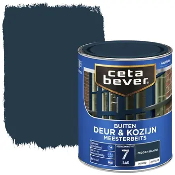 CetaBever Meesterbeits Deur & Kozijn zijdeglans dekkend midden blauw 750 ml