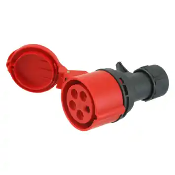 Cee Contrastekker 5-polig RA 16 A 400 V Rood