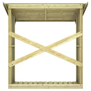 Haardhoutberging Wenen grenen hout 72 x 180 x 180 cm