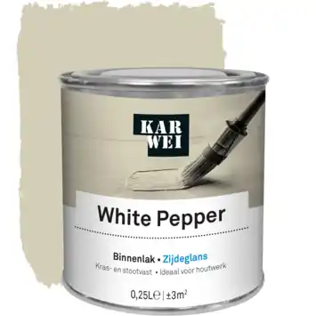 KARWEI binnenlak zijdeglans white pepper 250 ml