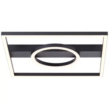 Brilliant plafondlamp Maureen 24W 2700lm zwart