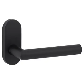 Karwei deurkruk set Roberto patent schild zwart RVS