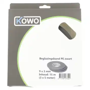 Kowo beglazingsband 3 x 9 mm 15 m