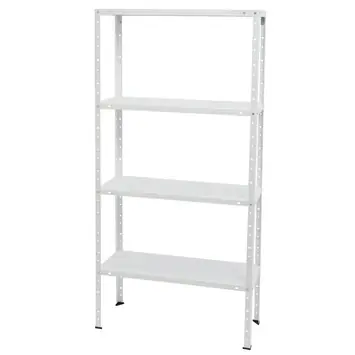 Handson stellingkast metaal wit 150x75x30 cm 120 kg