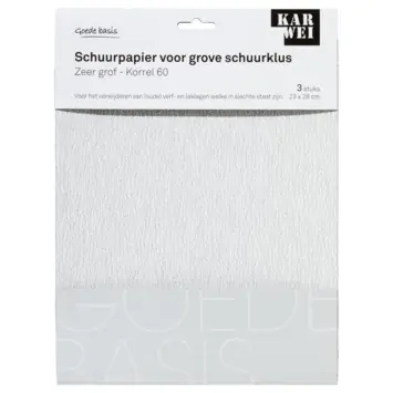 KARWEI schuurpapier grove schuurklus zeer grof K60
