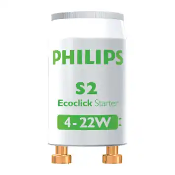 Philips Ecoclick Starters S2 4-22 W 2 stuks