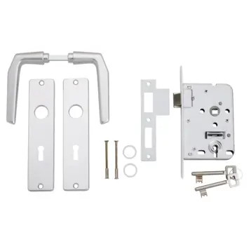 KARWEI insteekslot dag/nachtslot compleet met deurschild Doorn 50mm PC 56mm