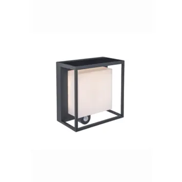 Lutec solar buitenlamp Curtis met bewegingssensor 3000K