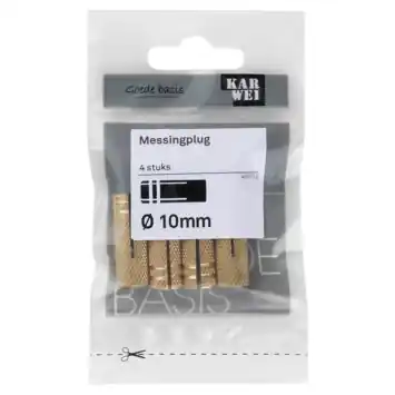 KARWEI Messingplug M8 - 10x30mm 4ST