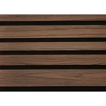 Lattenwand Decowall Acoustic Blend walnoot, combinatie van verschillende  breedtes, 260x30cm, 2 stuks (1.56m2)