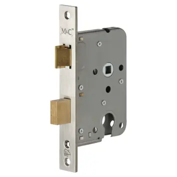 M&C veiligheidsslot met sluitkom SKG 2-sterren 55 mm Doorn 50mm PC 55mm