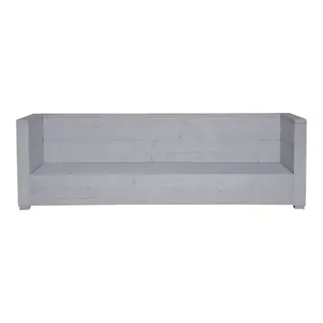 Loungebank Hava 216 cm grijs steigerhout