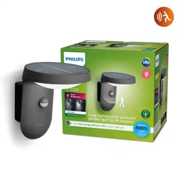 Philips solar wandlamp Tyla met bewegingssensor