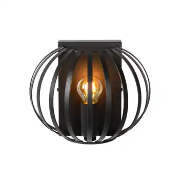 Lucide wandlamp Manuela 40W zwart