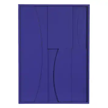Muurdecoratie donker blauw FSC 100% - l50xb70xh2,5cm