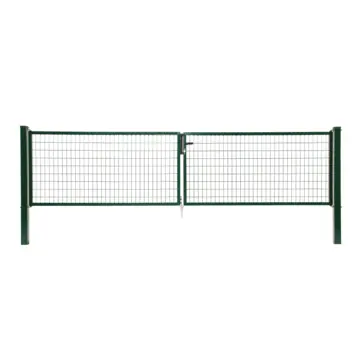 Giardino dubbele tuinpoort Napoli RAL 6005 groen 120 x 400 cm (2 x 200 cm)