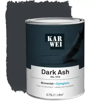 KARWEI binnenlak zijdeglans RAL 7016 dark ash 750 ml