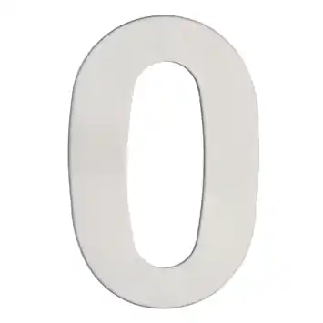 Huiscijfer 0 RVS