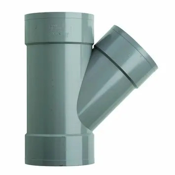 Martens PVC T-stuk 45° 3x Mof 125 x 110 mm