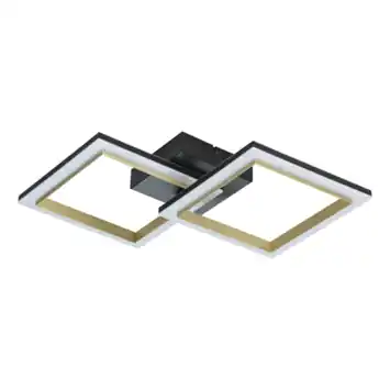 Eglo plafondlamp Calliera LED zwart-messing 18.4W