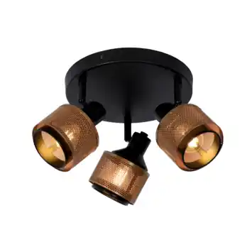 Lucide RAFA plafondspot Ø 35 cm Zwart