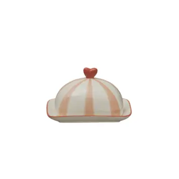 Keramieken botervloot 16,5x13x10cm