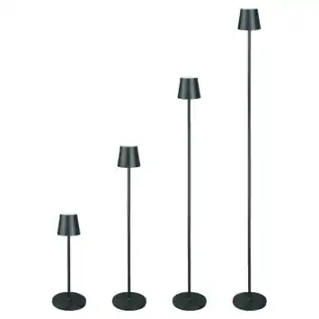 Vloerlamp Linea draadloos LED 3W USB oplaadbaar, zwart