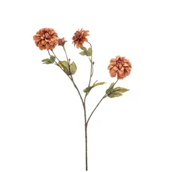 Dahlia spray koraal 65cm