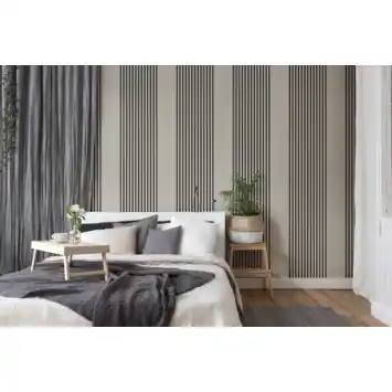 Decorpaneel taupe voor lattenwand 260x26 cm, dikte 22 mm, 1,35m²